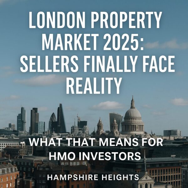 London Property Market 2025: Sellers Finally Face Reality — What That Means for HMO Investors